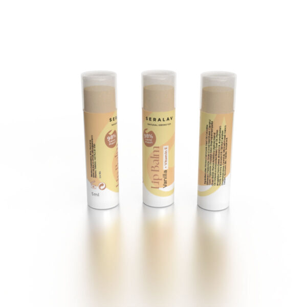 LipBalm-Seralav-V1-R2-Current-View SERALAV BALSAM DE BUZE CU VANILIE SI VITAMINA E – 98% Ingrediente Naturale