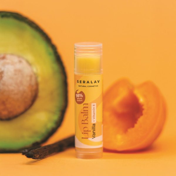 SERALAV BALSAM DE BUZE CU VANILIE SI VITAMINA E – 98% Ingrediente Naturale