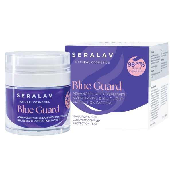BLUE GUARD - Cremă hidratantă și cu protecție împotriva luminii albastre - 98,37% Ingrediente Naturale