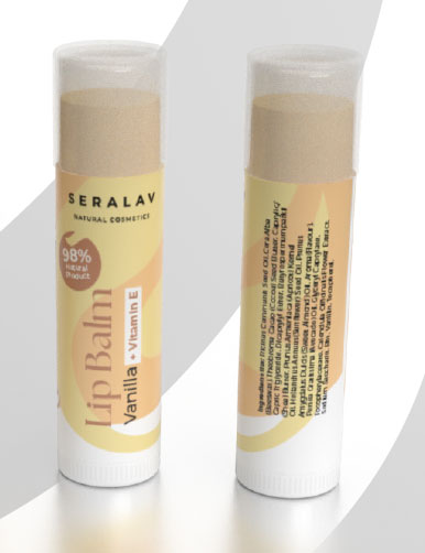 lipbal-seralav SERALAV BALSAM DE BUZE CU VANILIE SI VITAMINA E – 98% Ingrediente Naturale