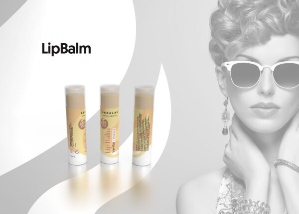 lipbalm SERALAV BALSAM DE BUZE CU VANILIE SI VITAMINA E – 98% Ingrediente Naturale