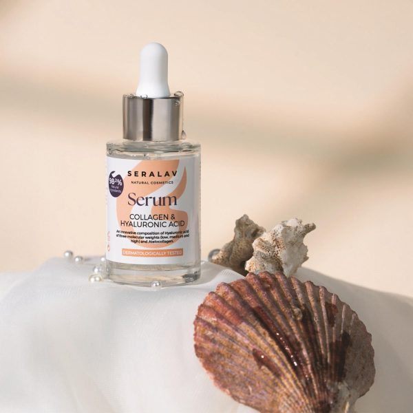 SERALAV SER CU COLLAGEN & HYALURONIC ACID PENTRU FATA - 98,2 % Ingrediente Naturale