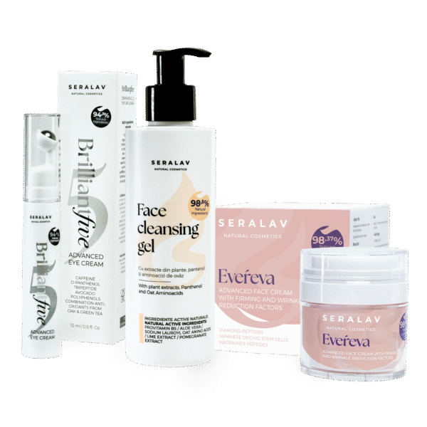 SERALAV SET ESSENTIAL: Cleansing gel + Evereva + Brilliant5